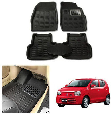 After cars PVC 3D Mat For  Maruti Suzuki Alto 800(Black)