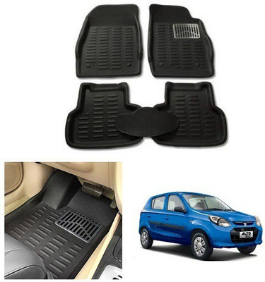 After cars PVC 3D Mat For  Maruti Suzuki Alto 800(Black)