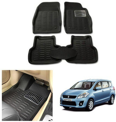 After cars Plastic 3D Mat For  Maruti Suzuki Ertiga(Black)