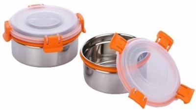 WORLD OF KITCHENCRAFT Steel Utility Container  - 400 ml, 300 ml(Pack of 2, Multicolor)