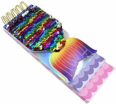 The Little Angels Mermaid sequence diary A6 Diary ruled 120 Pages(Multicolor, Pink, Purple)