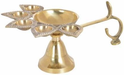 damurhu Brass Table Diya(Height: 15 inch)