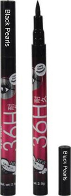 Black Pearls 36H waterproof Eyeliner pack of 2 5 g(Black)