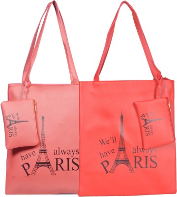 Roy variety's Women Red Tote(Pack of: 2)