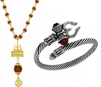 Heer Collection Brass Silver, Gold-plated Brown, Silver Jewellery Set(Pack of 1)