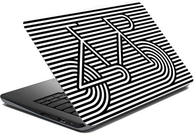 BRITISH TERMINAL Black And White Pattern Laptop Skin Fully Waterproof Vinyl Sticker, All Black and White Pattern Collection For and All Models (12X16inch) lap5155 Vinyl Laptop Skin Compatible for 16.1 inch(Theme: Patterns)
