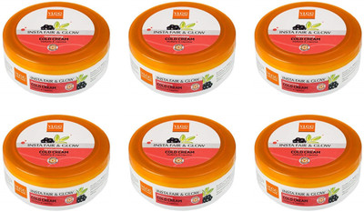 VLCC Fair and Glow Moistorizing Cold Cream Set of 6 (450g)(450 ml)