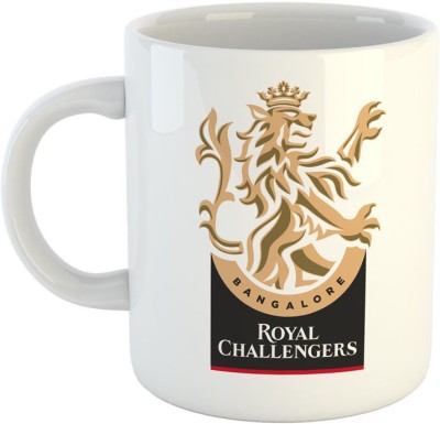 ARTBUG Royal Challengers Bangalore - Perfect for Gifting | RCB | Virat Kohli | IPL Fever | Ipl for Cricket Lovers | Printed White Ceramic Coffee Mug(350 ml)