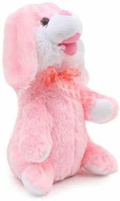 Pepstter Dancing & Singing Plush Rabbit Cute Soft Toy with Moving Ears Fluffy Bunny Toy(Pink)