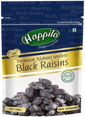 Happilo Premium Afghani Seedless Black Raisins  (250 g)