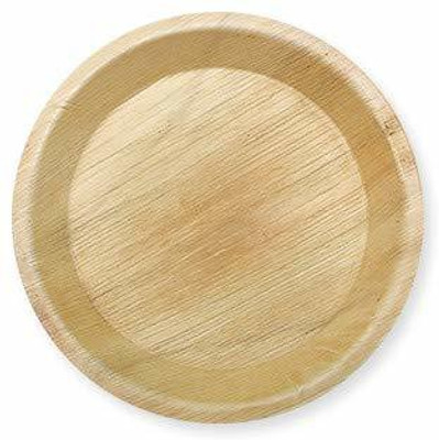 Fabrica Eco Friendly Round Areca Leaf Plate- 10 Inches (Pack of 20) Dinner Plate(20 Dinner Plate)