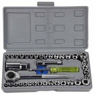 SWARNI CREATION 40 in 1 Screw Driver Set PCS Automobile Motorcycle Tool Box Set Socket Wrench Sleeve Suit Hardware Auto Car Repair Tools Socket Wrenches Screw Driver Set Hand Tool Kit (40 Tools) Power & Hand Tool Kit (40 Tools) Power & Hand Tool Kit(40 Tools)