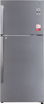 LG 437 L Frost Free Double Door 2 Star (2020) Convertible Refrigerator(Shiny Steel, GL-T432APZY)