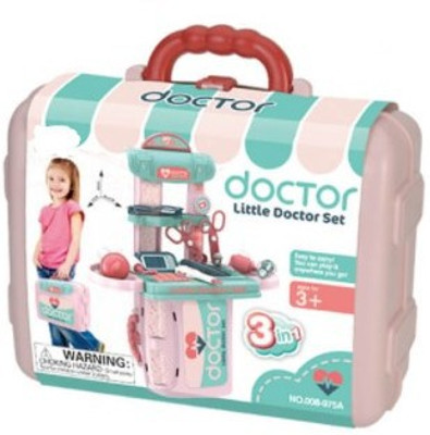 SANJARY 2 in 1 Doctor Set Toy In a Hand Bag for Kids