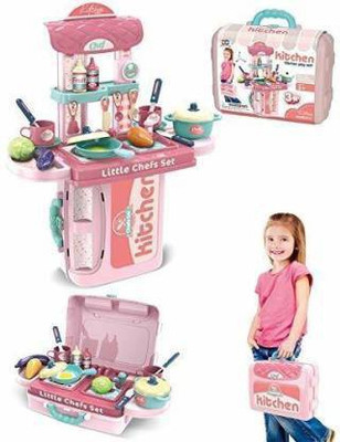 meeraenterprise Pretend Play Little Chef Kitchen Cooking Set for Kids