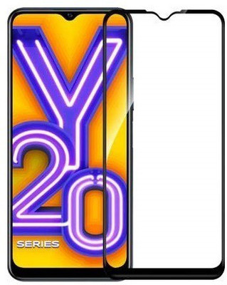 DSCASE Edge To Edge Tempered Glass for Vivo Y20(Pack of 1)