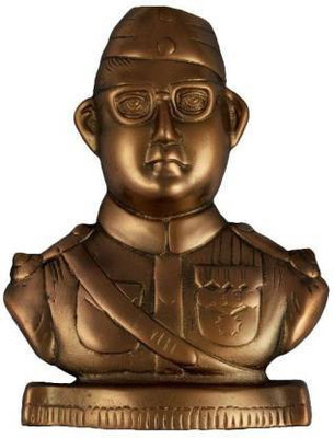 Shoppingrox Netaji Subhash Chandra Bose Copper/Aluminium Statue Decorative Showpiece - 21 cm Decorative Showpiece  -  21 cm(Copper, Copper)
