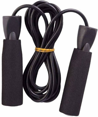 A.K Black Jump Skipping Rope for Men & Women Freestyle Skipping Rope(Black, Length: 256 cm)
