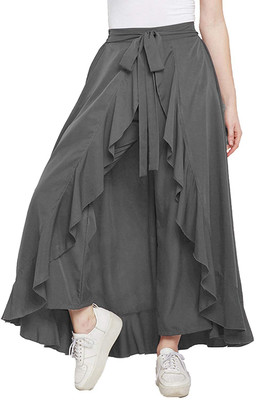 R TAZE Regular Fit Women Grey Trousers