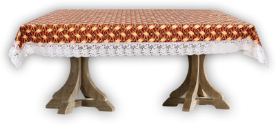 The Furnishing Tree Printed 12 Seater Table Cover(Brown, PVC)