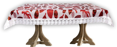 The Furnishing Tree Printed 4 Seater Table Cover(offwhite, PVC)