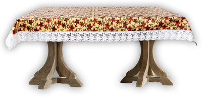 The Furnishing Tree Printed 12 Seater Table Cover(Yellow, PVC)