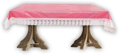 The Furnishing Tree Printed 2 Seater Table Cover(Pink, PVC)