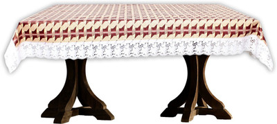 The Furnishing Tree Printed 12 Seater Table Cover(Beige, PVC)