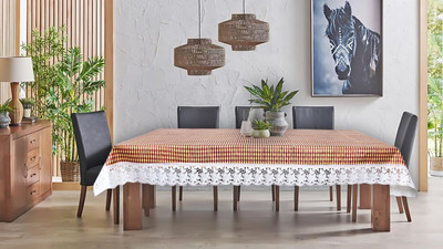 The Furnishing Tree Printed 8 Seater Table Cover(Multicolor, PVC)