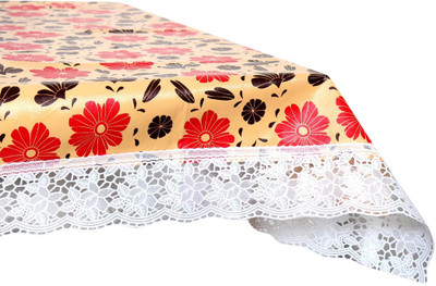 The Furnishing Tree Printed 6 Seater Table Cover(Multicolor, PVC)
