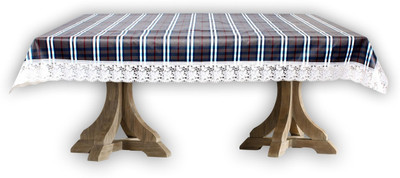 The Furnishing Tree Printed 2 Seater Table Cover(Grey, PVC)