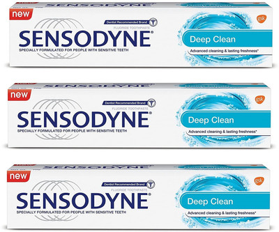 SENSODYNE Deep Clean -70 g -(Pack of 3 X 70) Toothpaste(70 g, Pack of 3)
