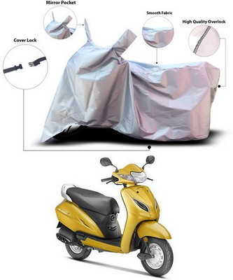 ANTHUB Waterproof Two Wheeler Cover for Honda(Activa 5G, Silver)