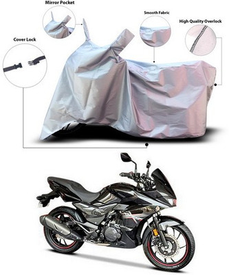 ANTHUB Waterproof Two Wheeler Cover for Hero(Xtreme 200S, Silver)