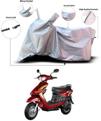 ANTHUB Waterproof Two Wheeler Cover for Indus(Yo Spark, Silver)