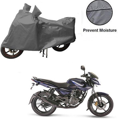 MOTOWORLD Waterproof Two Wheeler Cover for Bajaj(Pulsar 135 LS DTS-i, Grey)