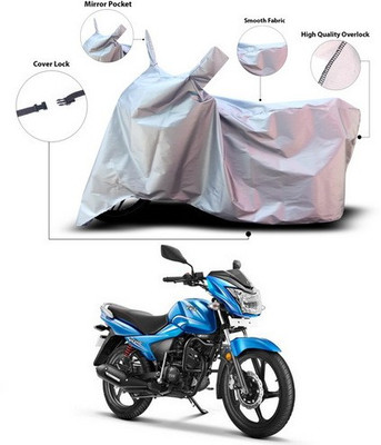 ANTHUB Waterproof Two Wheeler Cover for TVS(Victor, Silver)