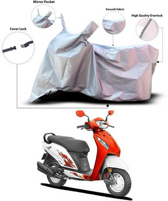 ANTHUB Waterproof Two Wheeler Cover for Honda(Activa, Silver)