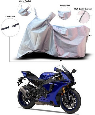 ANTHUB Waterproof Two Wheeler Cover for Yamaha(YZF, Silver)
