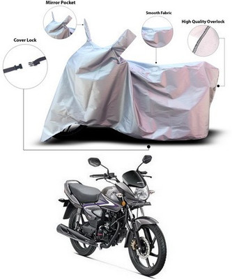 ANTHUB Waterproof Two Wheeler Cover for Honda(CB Shine, Silver)
