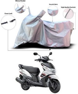 ANTHUB Waterproof Two Wheeler Cover for Yamaha(Ray Z, Silver)