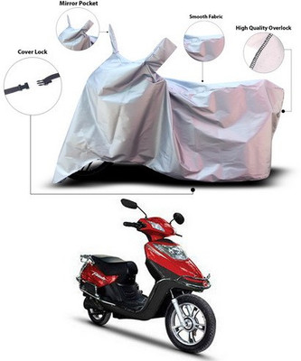ANTHUB Waterproof Two Wheeler Cover for Hero(Electric Flash, Silver)