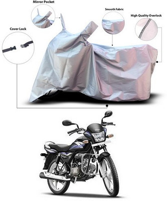 ANTHUB Waterproof Two Wheeler Cover for Hero(Splendor Pro, Silver)