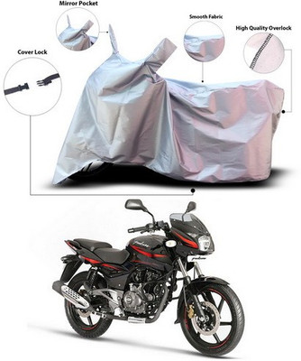 ANTHUB Waterproof Two Wheeler Cover for Bajaj(Pulsar 180 DTS-i, Silver)