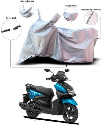 ANTHUB Waterproof Two Wheeler Cover for Yamaha(Ray ZR, Silver)
