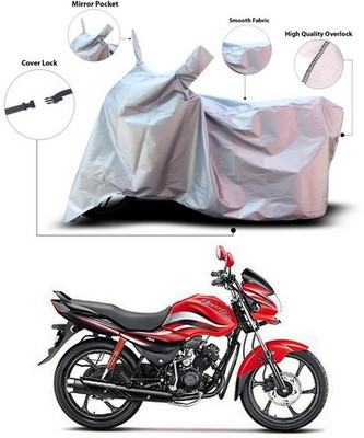 ANTHUB Waterproof Two Wheeler Cover for Hero(Passion Pro TR, Silver)