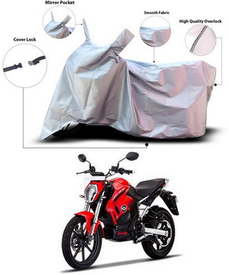 ANTHUB Waterproof Two Wheeler Cover for Revolt(RV 400, Silver)