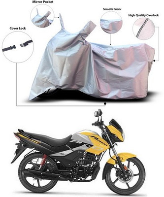ANTHUB Waterproof Two Wheeler Cover for Hero(Passion Pro TR, Silver)