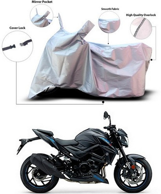 ANTHUB Waterproof Two Wheeler Cover for Suzuki(GSX-S750, Silver)