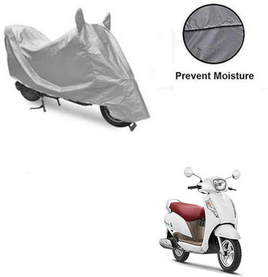 RPSENTTERPR Waterproof Two Wheeler Cover for Suzuki(Access, Silver)